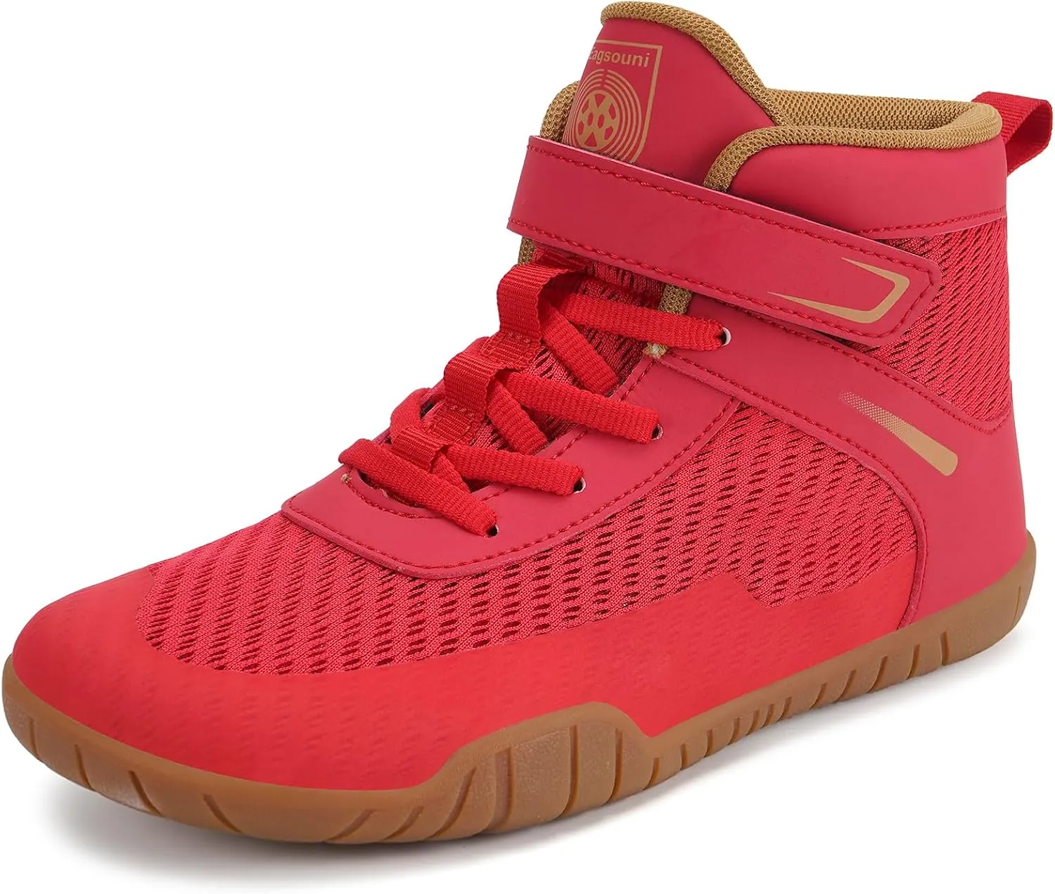 Sisttke Kids Wrestling Shoes Boys Girls Boxing Shoes Fitness Sneakers Zero Drop Sole