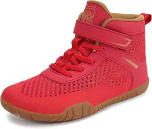 Sisttke Kids Wrestling Shoes Boys Girls Boxing Shoes Fitness Sneakers Zero Drop Sole