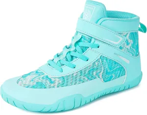 Sisttke Kids Wrestling Shoes Boys Girls Boxing Shoes Fitness Sneakers Zero Drop Sole