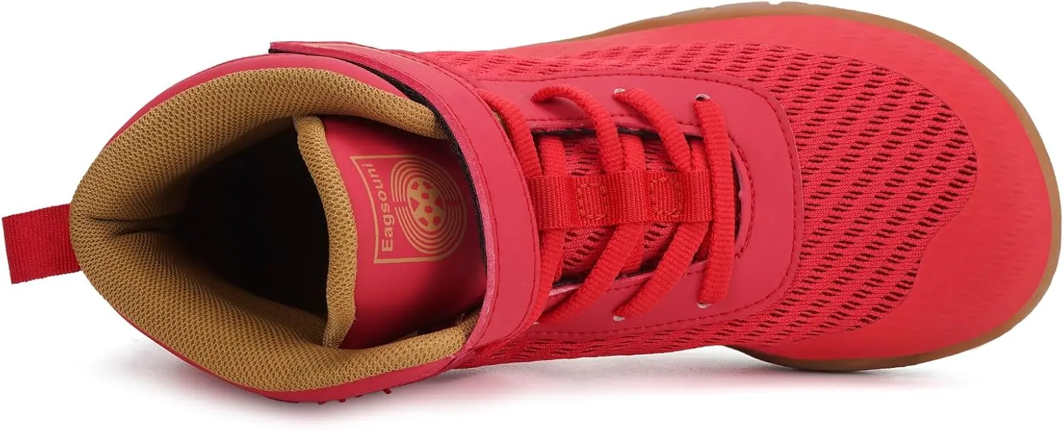 Sisttke Kids Wrestling Shoes Boys Girls Boxing Shoes Fitness Sneakers Zero Drop Sole