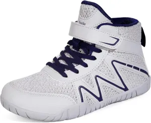 Sisttke Kids Wrestling Shoes for Boys Girls Boxing Shoes Outdoor Sports Training Sneakers Grey