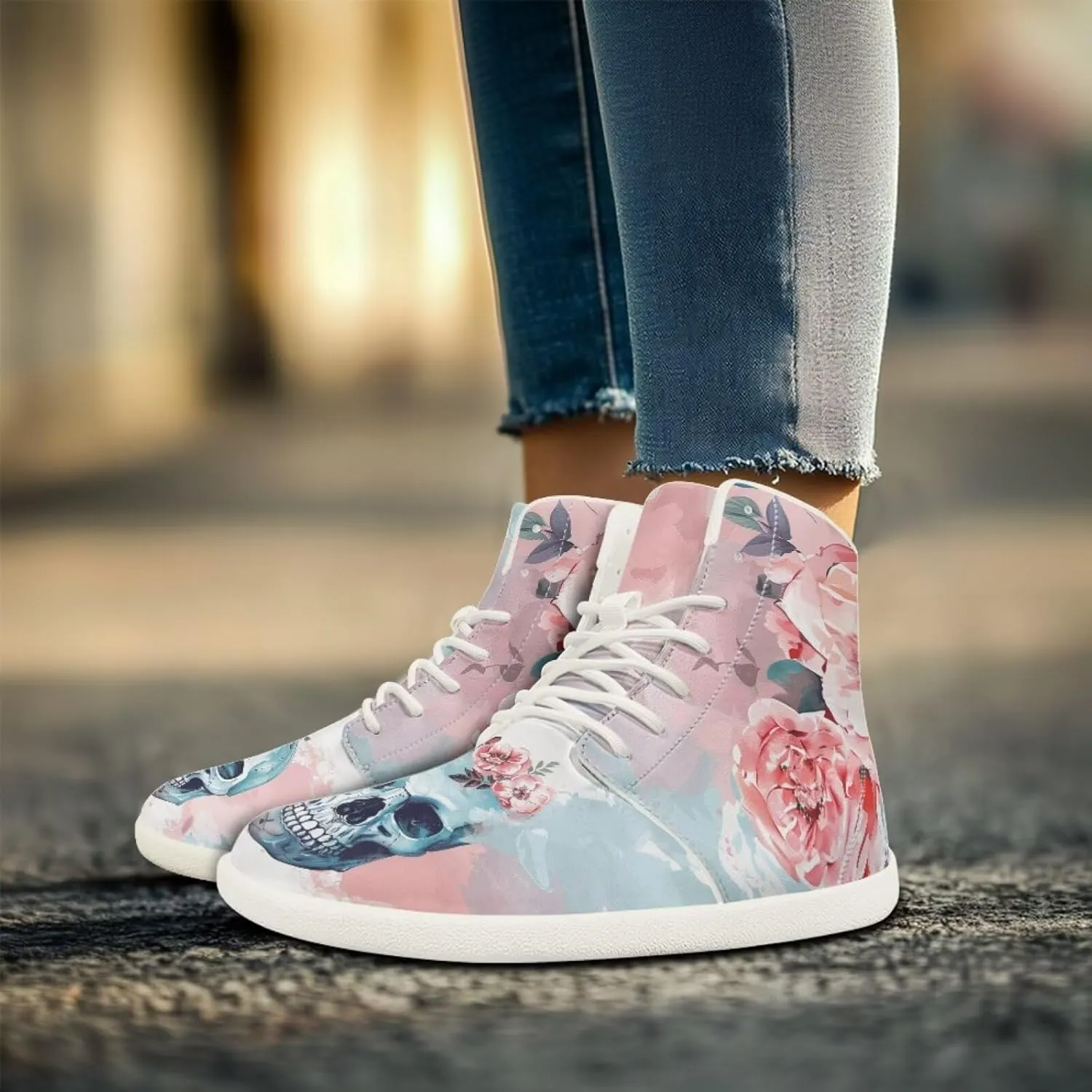 Skull Barefoot Shoes for Women Men Zero Drop Sole Trail Running Sneakers Wide Toe Box Minimalist Shoe