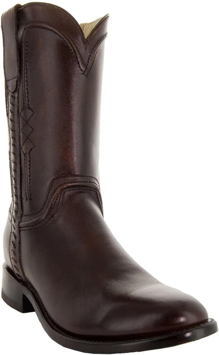 Soto Boots Men's Roper Cowboy Boots, Genuine Leather Men's Cowboy Boots, Western Boots For Men H4003