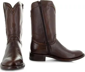 Soto Boots Men's Roper Cowboy Boots, Genuine Leather Men's Cowboy Boots, Western Boots For Men H4003