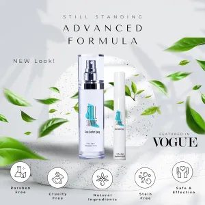 Still Standing Advance Formula Leakproof Total Comfort Set Made in USA, Cooling Menthol Foot Spray for High Heel Relief, Prevents Foot Discomfort, Footwear, Flats, Sneakers, Alternative to Inserts