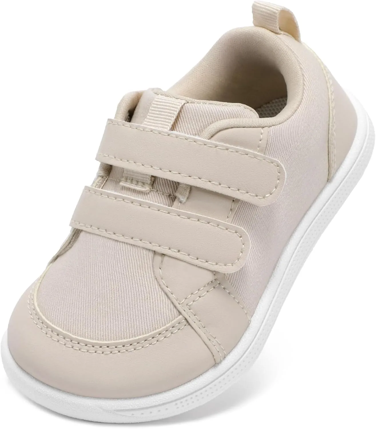 STQ Toddler Wide Toe Box Barefoot Shoes Girls Boys Sneakers Kids Tennis Shoes Lightweight Non-Slip Zero Drop First Walking Shoe Comfort Outdoor Activities School