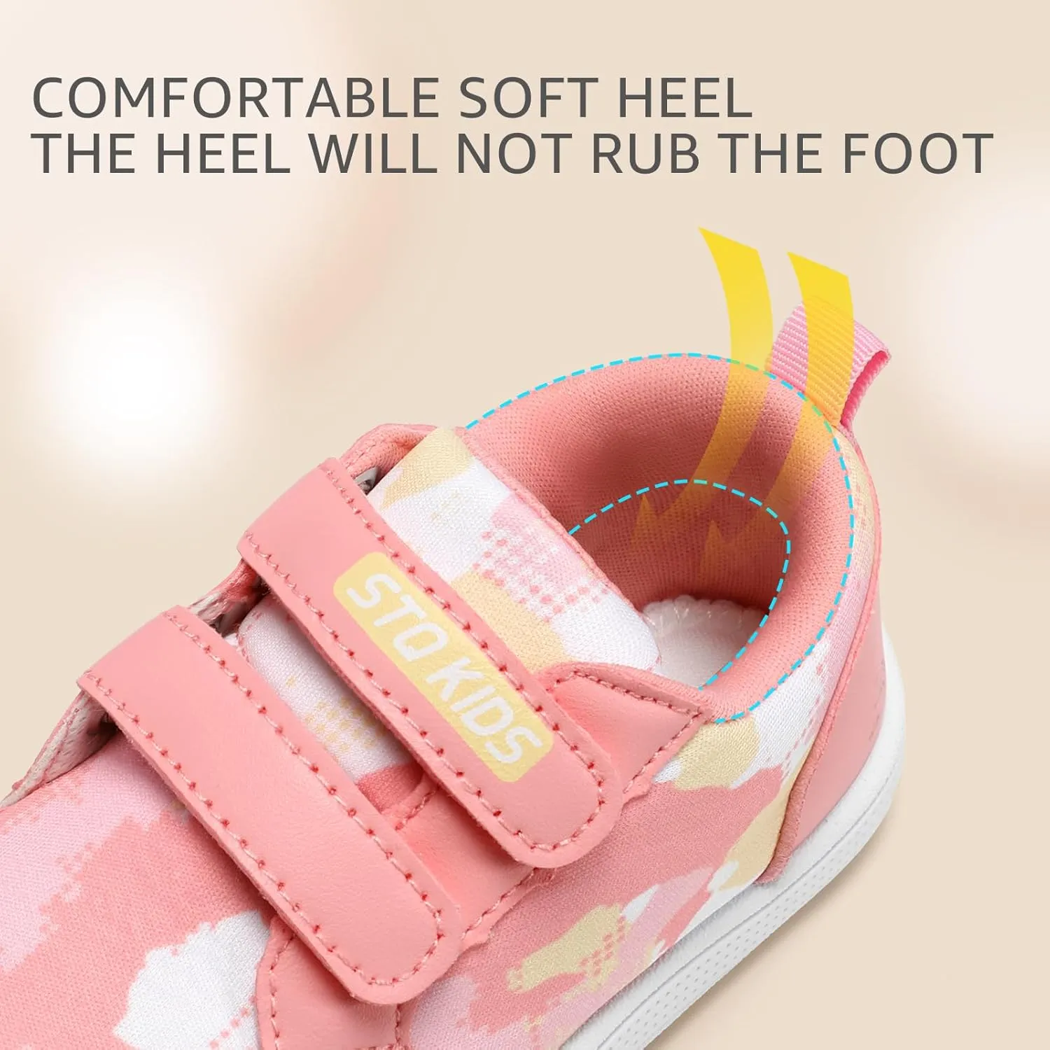 STQ Toddler Wide Toe Box Barefoot Shoes Girls Boys Sneakers Kids Tennis Shoes Lightweight Non-Slip Zero Drop First Walking Shoe Comfort Outdoor Activities School