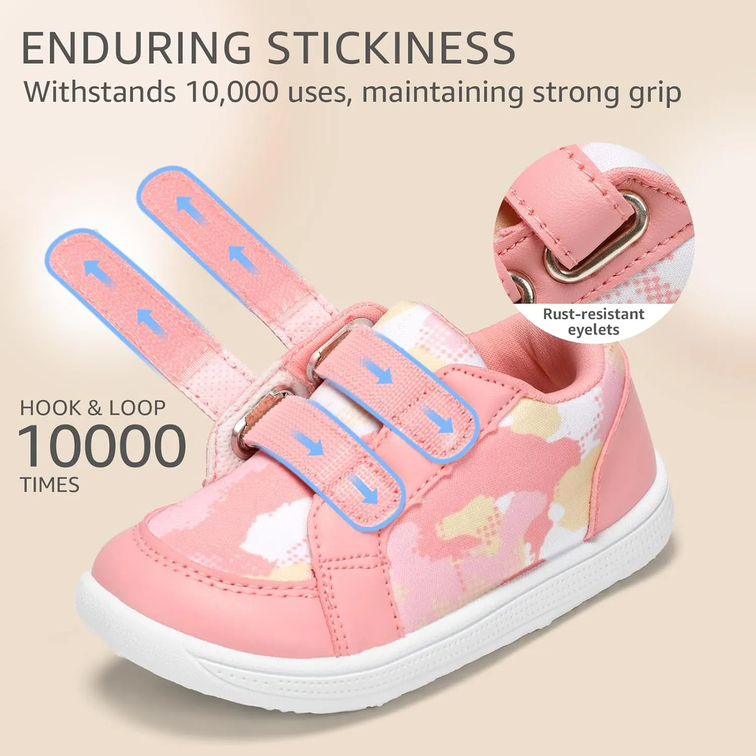 STQ Toddler Wide Toe Box Barefoot Shoes Girls Boys Sneakers Kids Tennis Shoes Lightweight Non-Slip Zero Drop First Walking Shoe Comfort Outdoor Activities School