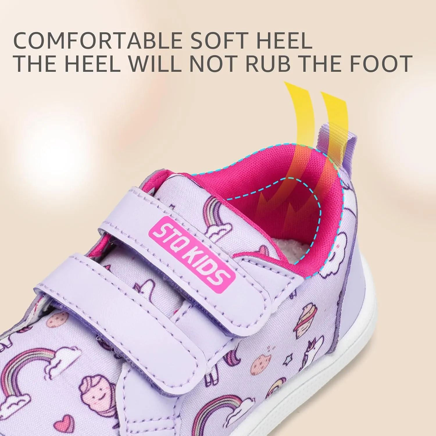 STQ Toddler Wide Toe Box Barefoot Shoes Girls Boys Sneakers Kids Tennis Shoes Lightweight Non-Slip Zero Drop First Walking Shoe Comfort Outdoor Activities School