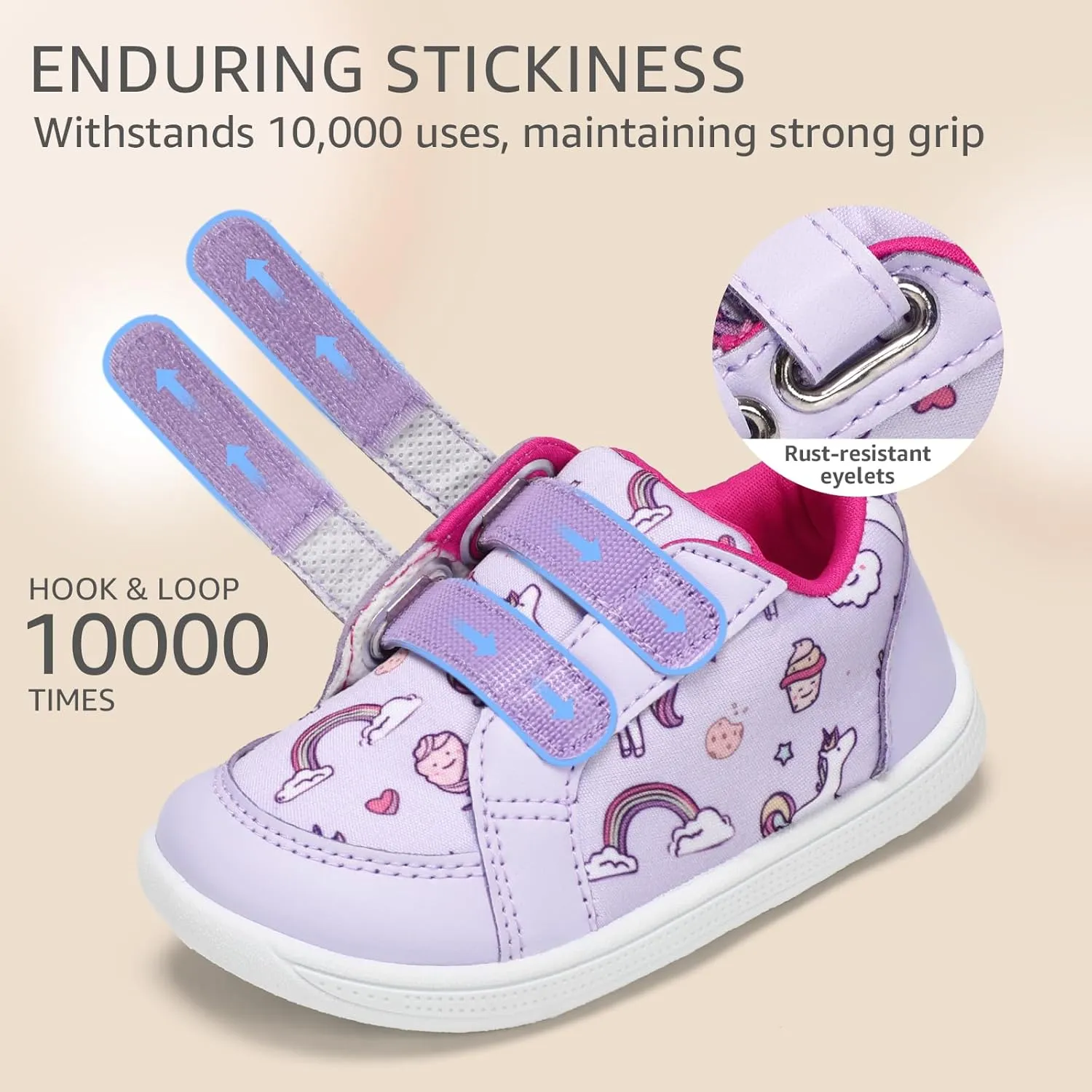 STQ Toddler Wide Toe Box Barefoot Shoes Girls Boys Sneakers Kids Tennis Shoes Lightweight Non-Slip Zero Drop First Walking Shoe Comfort Outdoor Activities School
