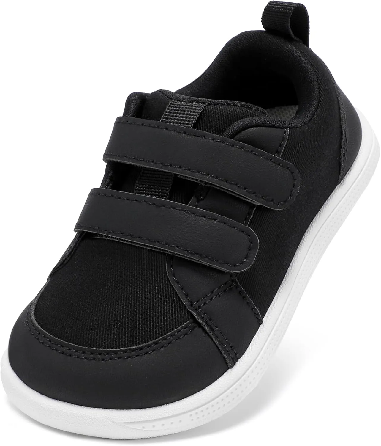STQ Toddler Wide Toe Box Barefoot Shoes Girls Boys Sneakers Kids Tennis Shoes Lightweight Non-Slip Zero Drop First Walking Shoe Comfort Outdoor Activities School