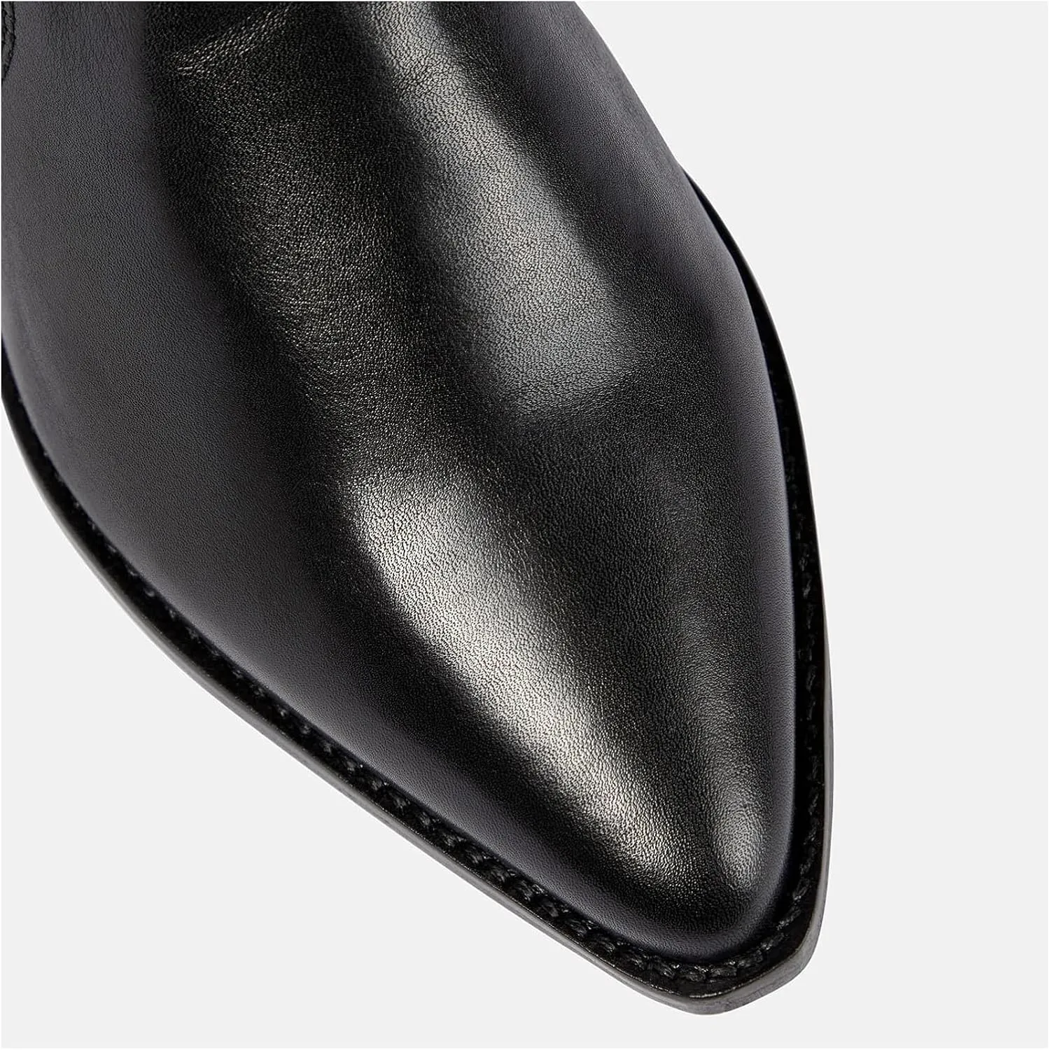 Suede Knee High Boots for Women Pointed Toe Cowboy Boots Chunky Low Heels Tall Long Boots Dressy Pull on Wide Calf Fashion Casual