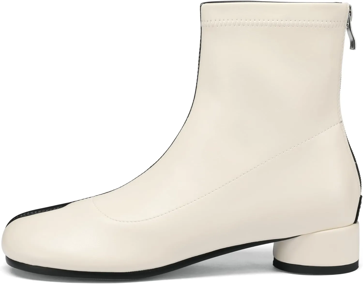 Tabi Boots Split Toe Ankle Boots for Women Japanese Ninja Shoes Low Heel Block Heels Booties Artificial Leather Boots