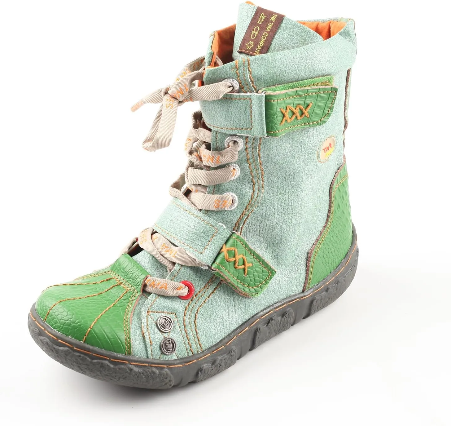 TMA EYES Women's PU Lining Flat Ankle Boots with Zipper - Perfect for Casual Wear
