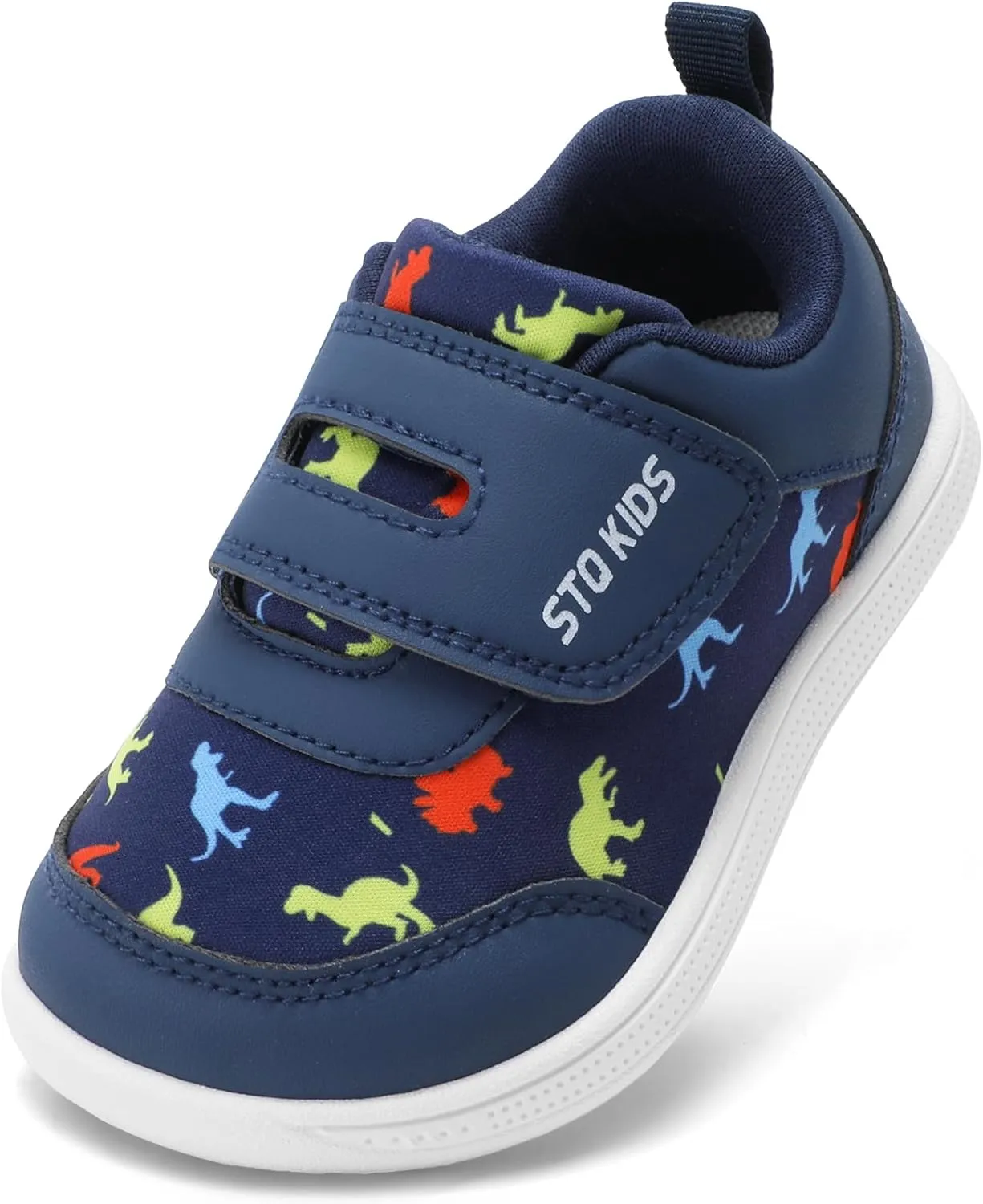 Toddler Wide Toe Box Barefoot Shoes Boys Girls Zero Drop,Baby First Walking Shoes Little Kids Sneakers Non-Slip Preschool Running Tennis Canvas Casual Preschool Outdoor Activities