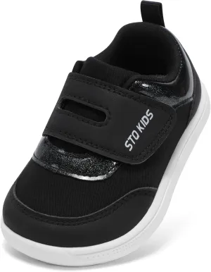 Toddler Wide Toe Box Barefoot Shoes Boys Girls Zero Drop,Baby First Walking Shoes Little Kids Sneakers Non-Slip Preschool Running Tennis Canvas Casual Preschool Outdoor Activities