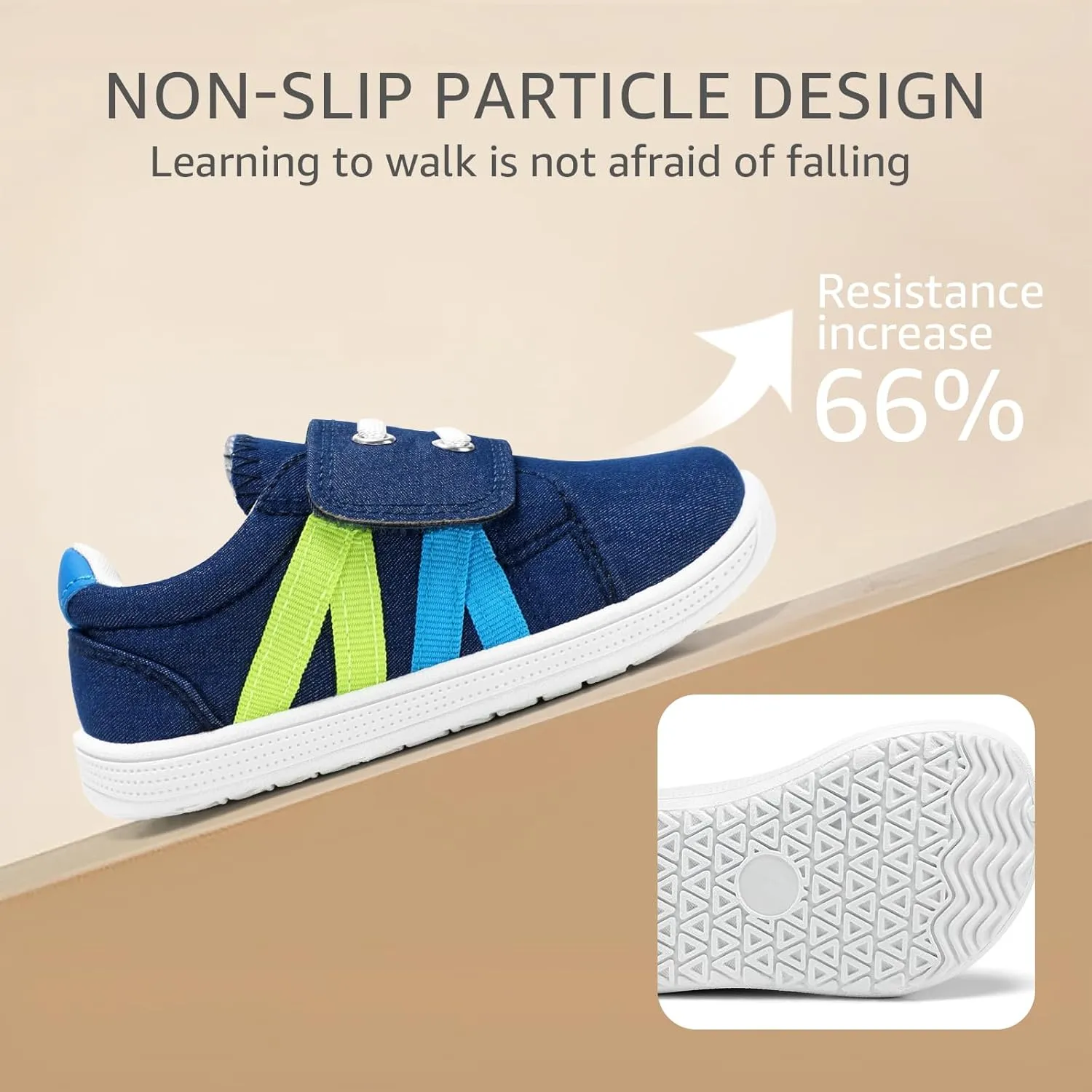 Toddler Wide Toe Box Shoes:Boys Barefoot Shoes Non-Slip Zero Drop Little Girls Slip on Sneakers,Baby First Walking Shoes Outdoor Activities