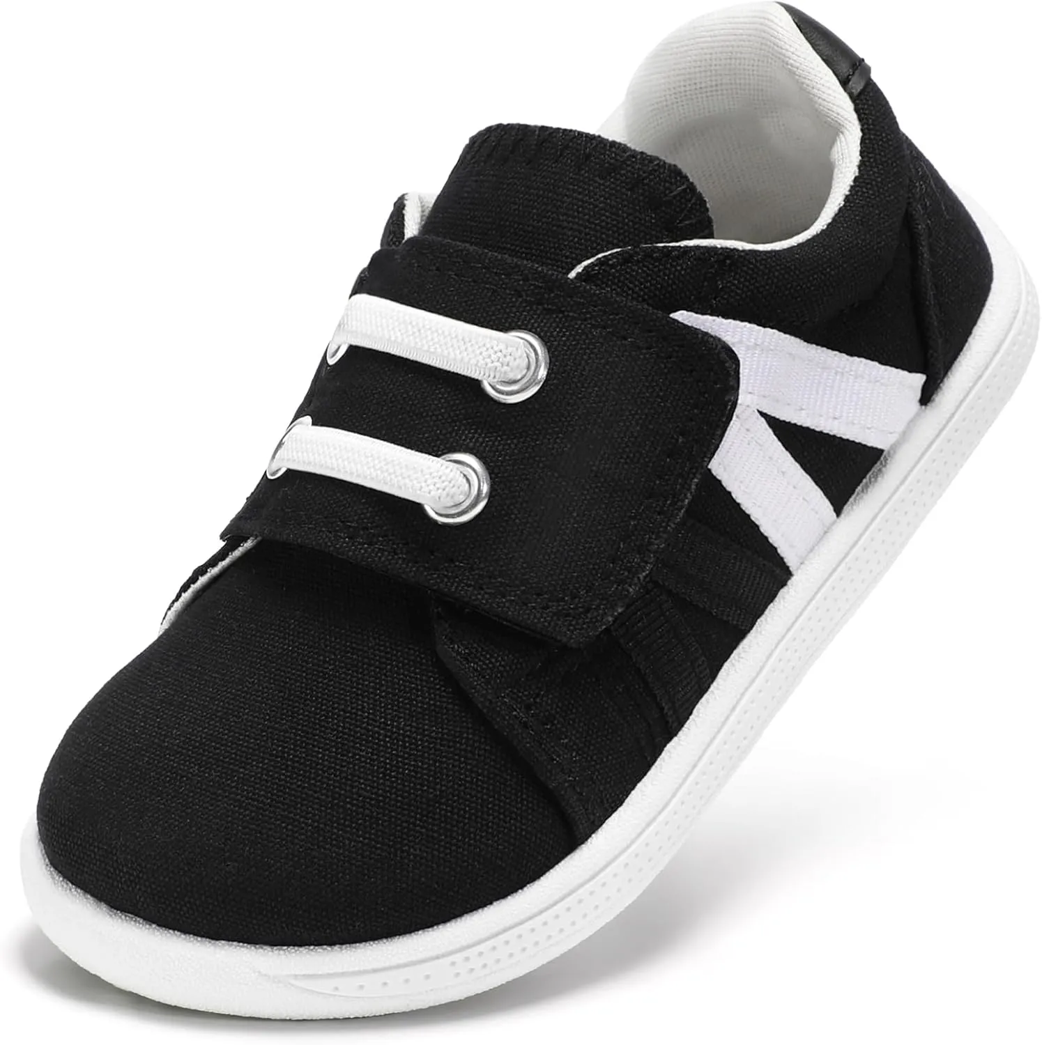 Toddler Wide Toe Box Shoes:Boys Barefoot Shoes Non-Slip Zero Drop Little Girls Slip on Sneakers,Baby First Walking Shoes Outdoor Activities