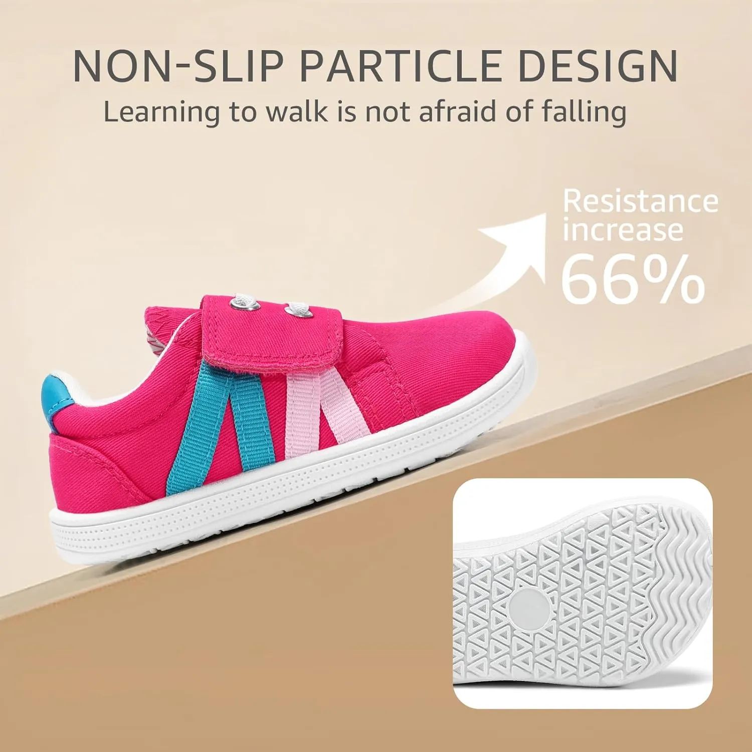 Toddler Wide Toe Box Shoes:Boys Barefoot Shoes Non-Slip Zero Drop Little Girls Slip on Sneakers,Baby First Walking Shoes Outdoor Activities