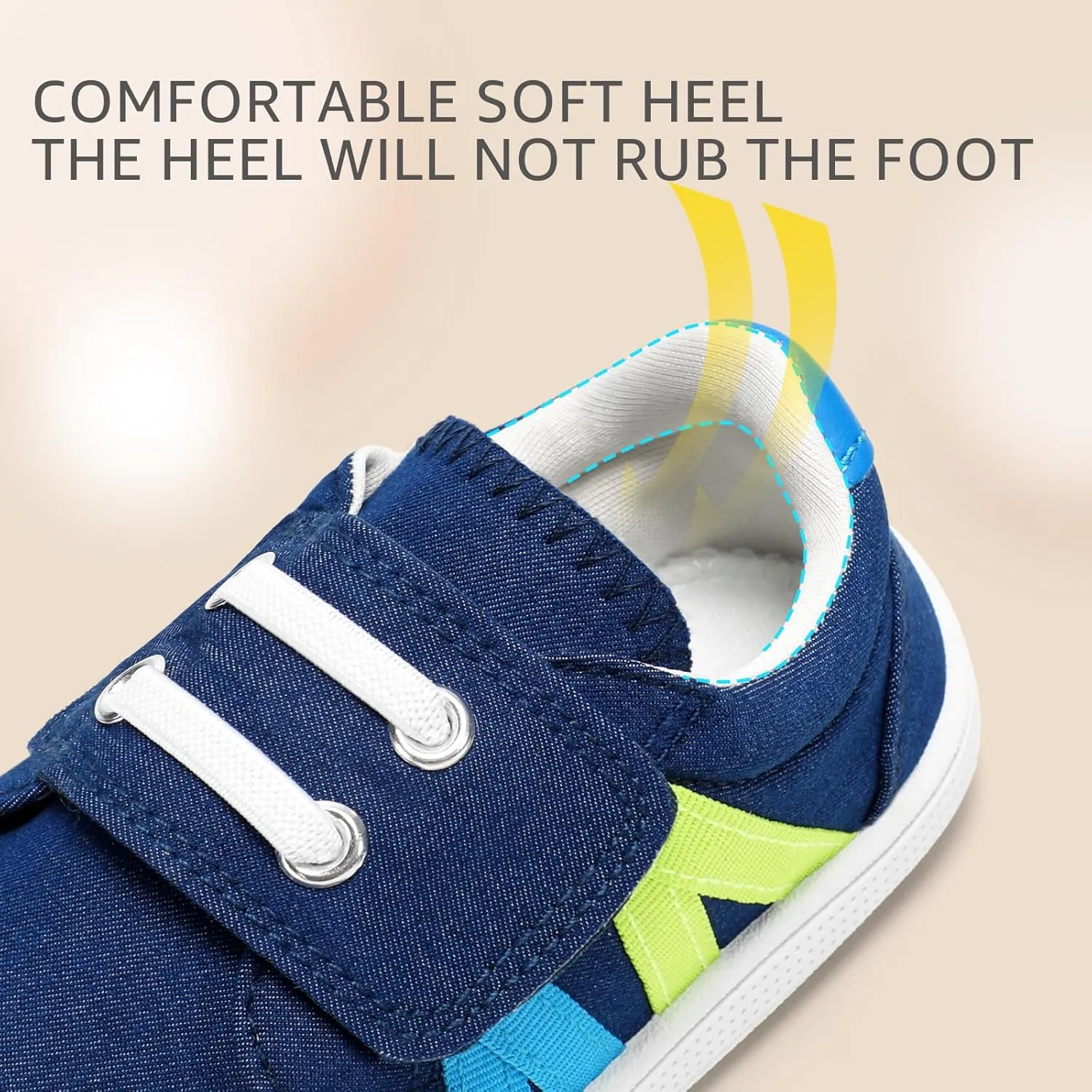 Toddler Wide Toe Box Shoes:Boys Barefoot Shoes Non-Slip Zero Drop Little Girls Slip on Sneakers,Baby First Walking Shoes Outdoor Activities