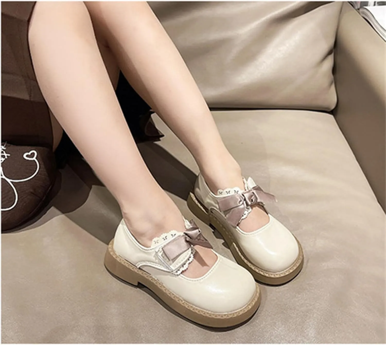 Toddler/Little Girls Mary Jane Dress Shoes Girls Loafers School Uniform Thick Non-Slip Sole Casual Shoe