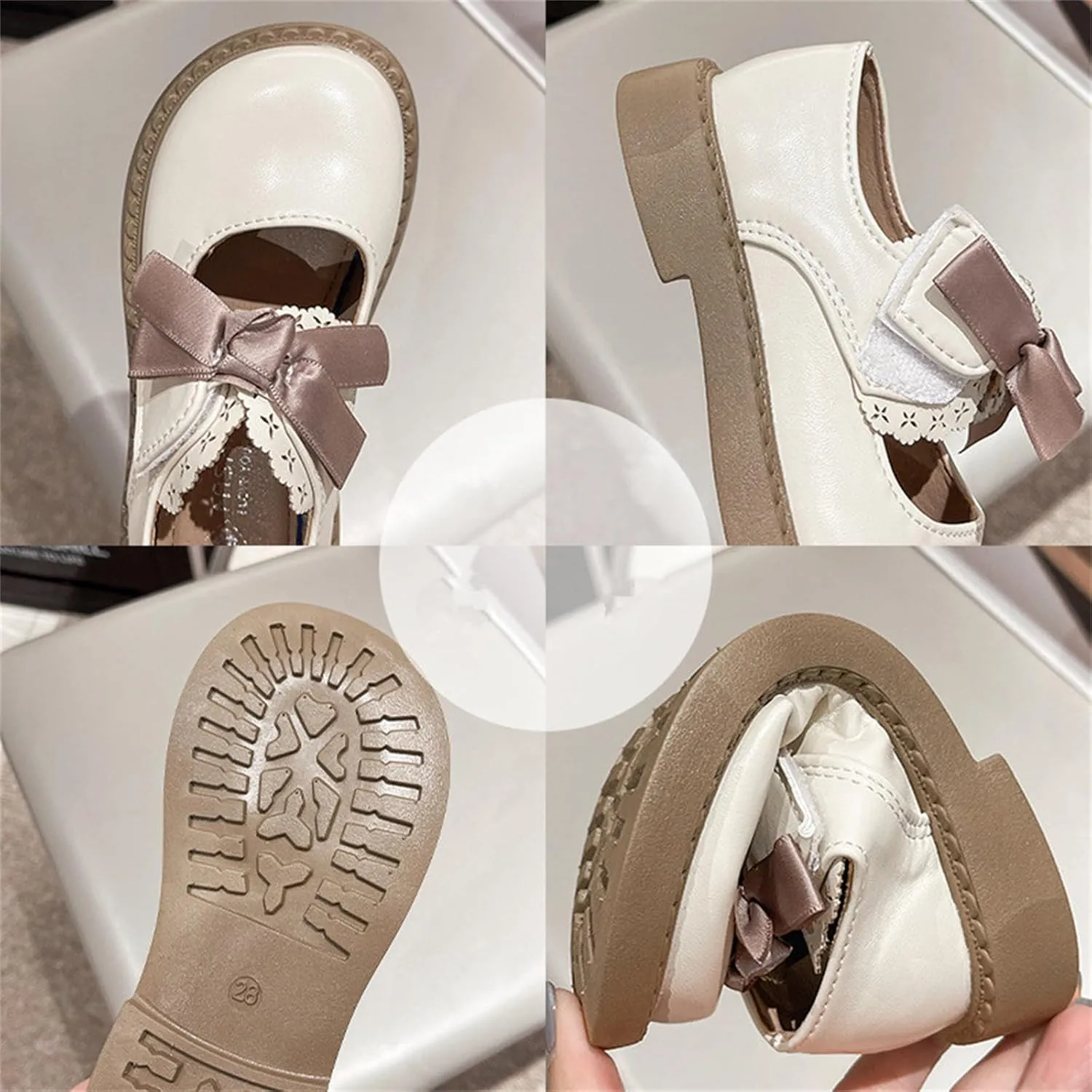 Toddler/Little Girls Mary Jane Dress Shoes Girls Loafers School Uniform Thick Non-Slip Sole Casual Shoe