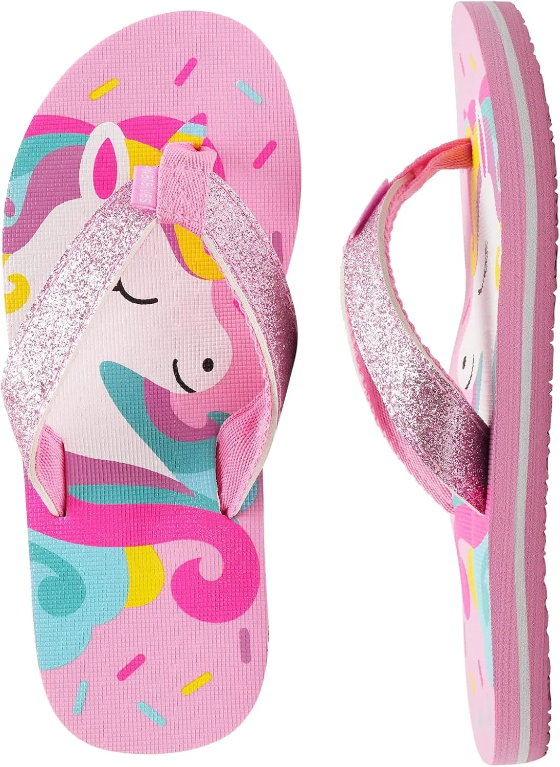 WateLves Girls Flip Flops Toddler Boys Girls Non-Slip Sport Sandals for Beach Swim Pool(Little Kid/Big Kid)