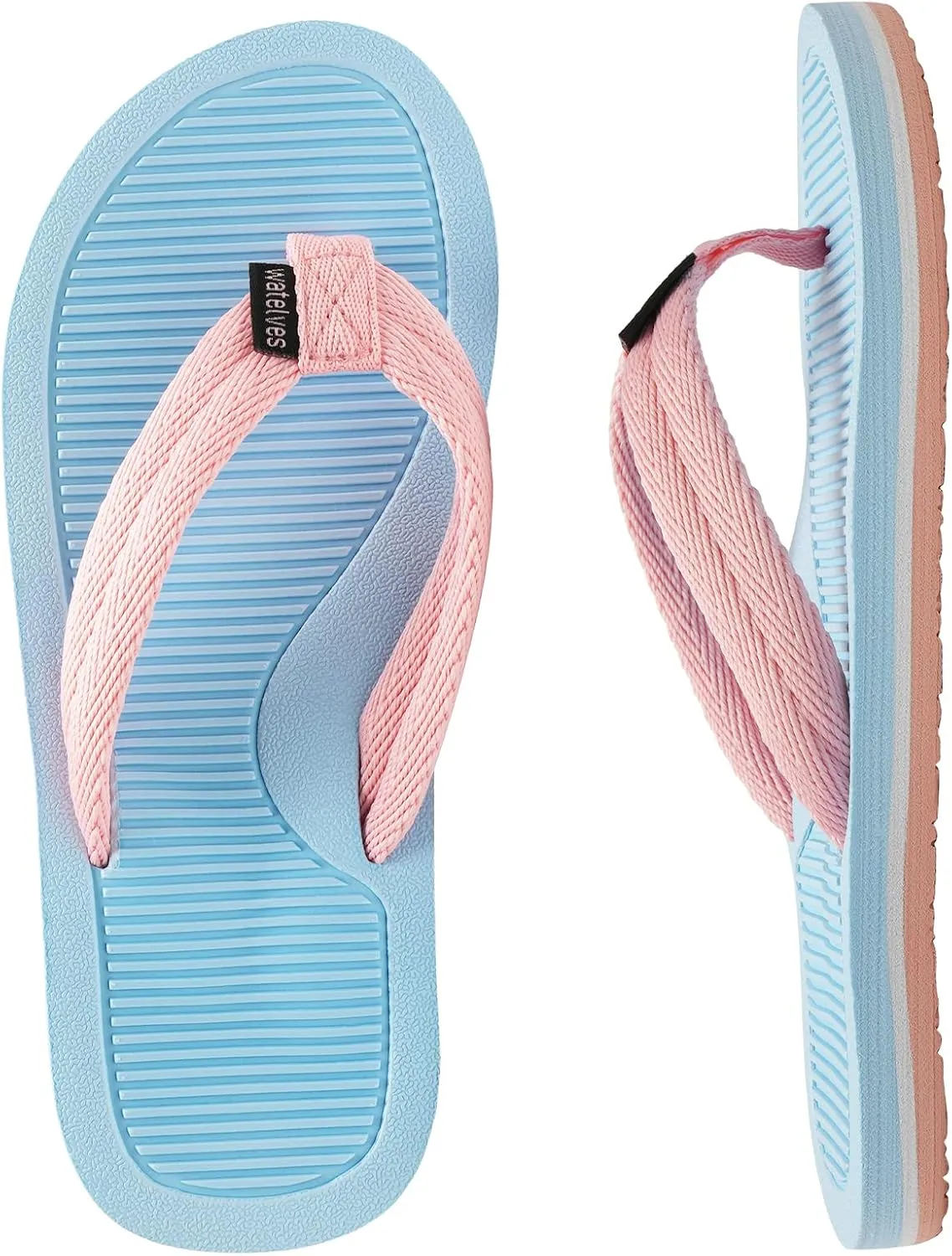 WateLves Girls Flip Flops Toddler Boys Girls Non-Slip Sport Sandals for Beach Swim Pool(Little Kid/Big Kid)