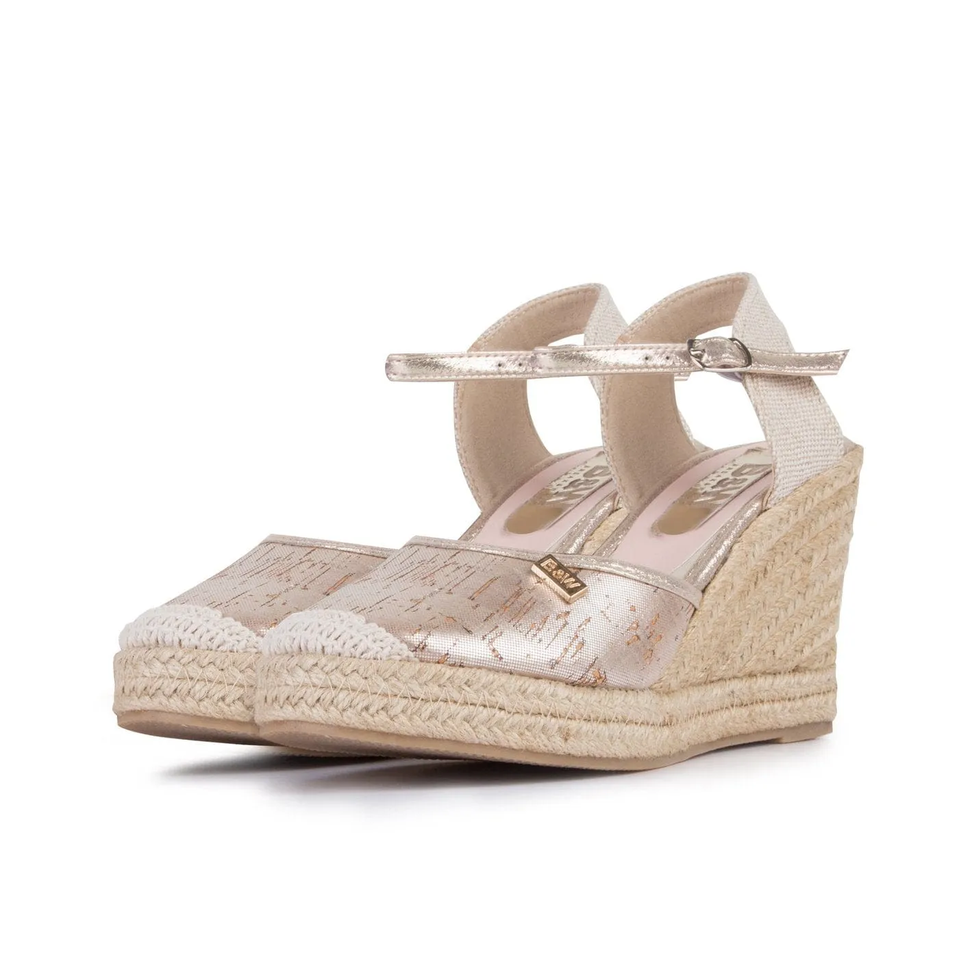 Wedge Shoe Espadrilles Capri Metal