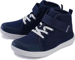 WHITIN Kids/Toddler Wide Barefoot Shoes | Girls/Boys Classic High Top Sneakers | Wide Foot Freedom | Natural Growth