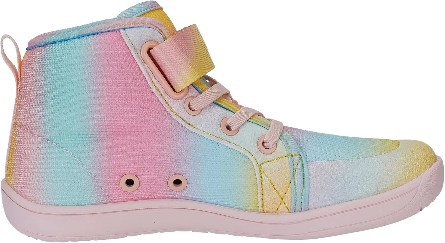 WHITIN Kids/Toddler Wide Barefoot Shoes | Girls/Boys Classic High Top Sneakers | Wide Foot Freedom | Natural Growth