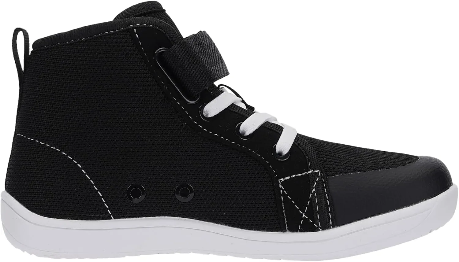 WHITIN Kids/Toddler Wide Barefoot Shoes | Girls/Boys Classic High Top Sneakers | Wide Foot Freedom | Natural Growth