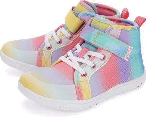 WHITIN Kids/Toddler Wide Barefoot Shoes | Girls/Boys Classic High Top Sneakers | Wide Foot Freedom | Natural Growth