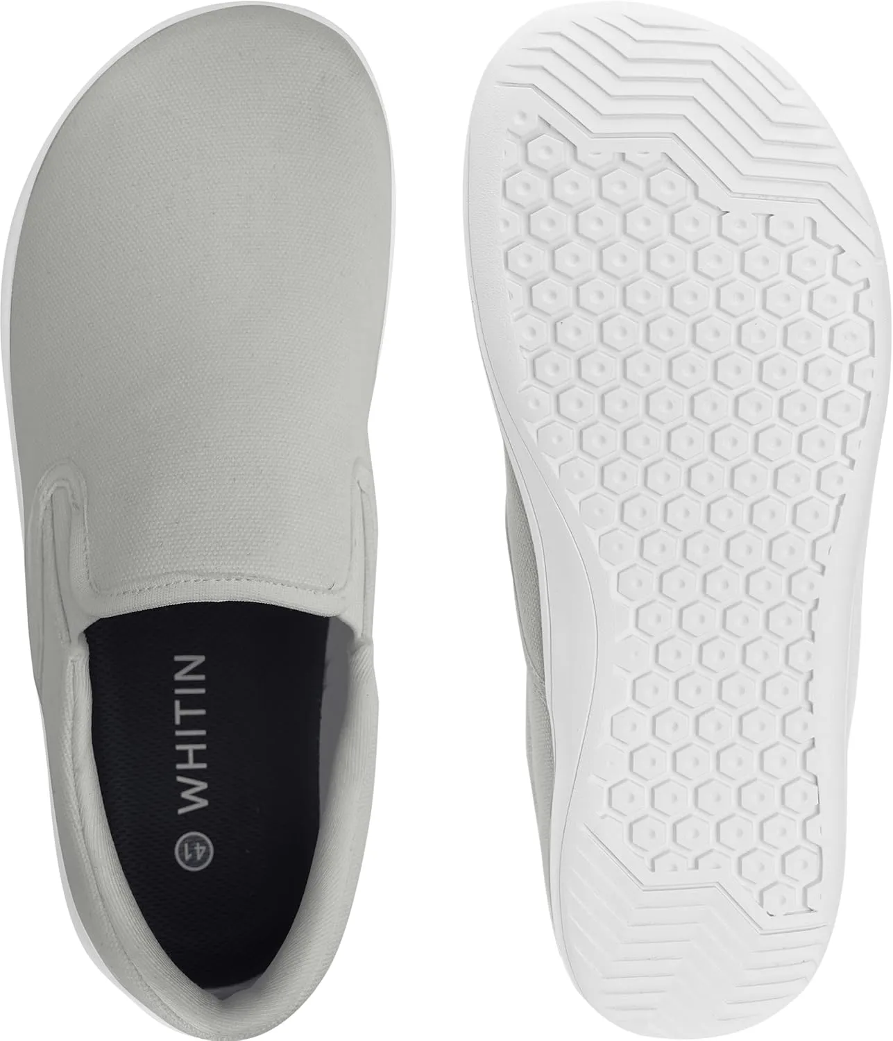 WHITIN Men's Wide Slip on Barefoot Shoes | Minimalist Sneakers | Zero Drop
