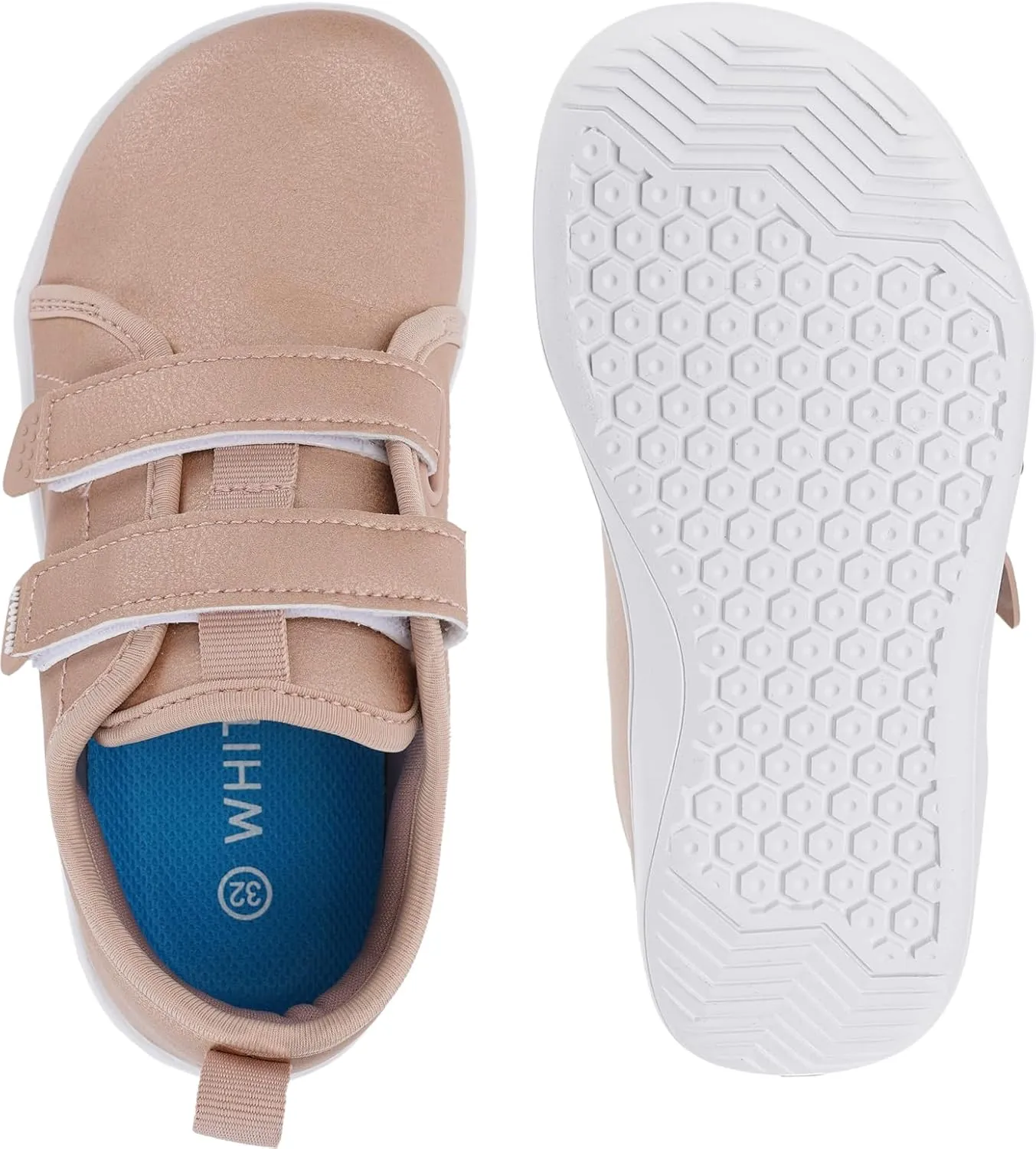 WHITIN Toddler/Boys/Girls Barefoot Shoes | Kids Wide Width Minimalist Sneakers | Classic Canvas | Supports Natural Foot Growth