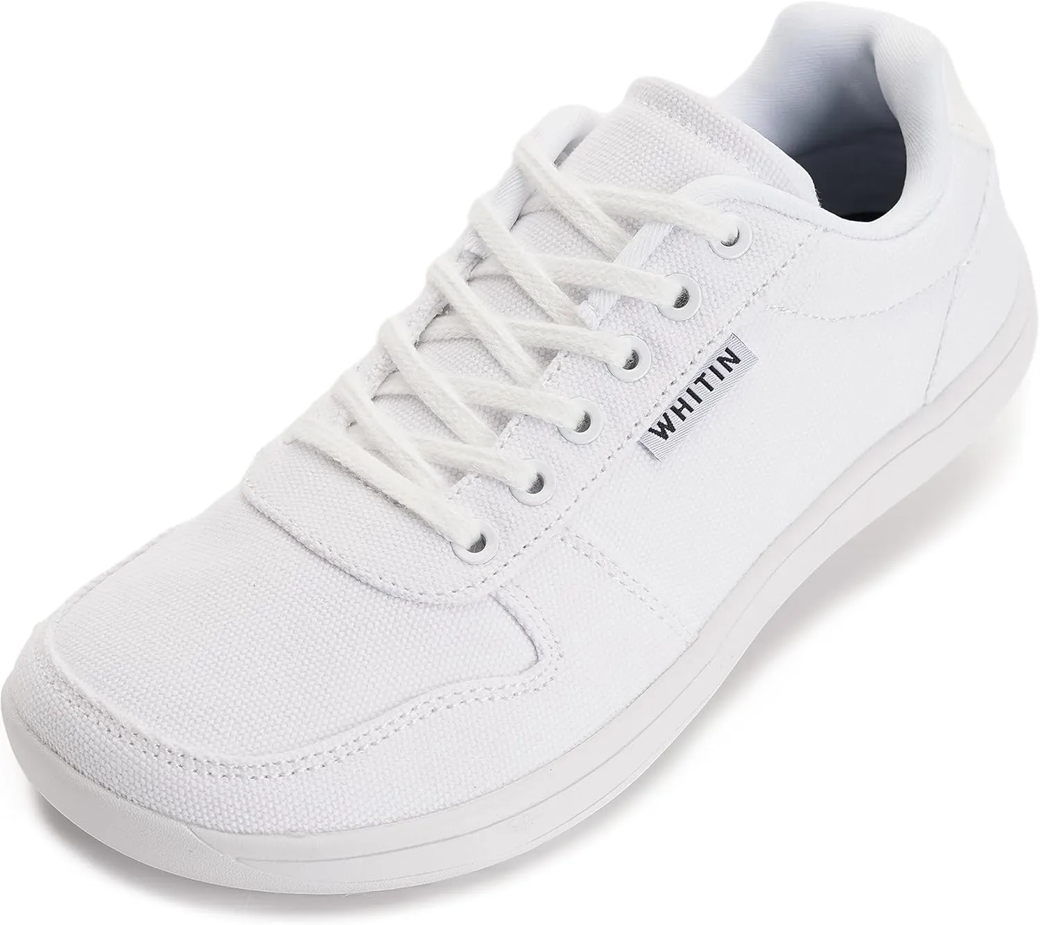 WHITIN Wide Toe Box Barefoot Sneakers for Women | Canvas Minimalist Shoes