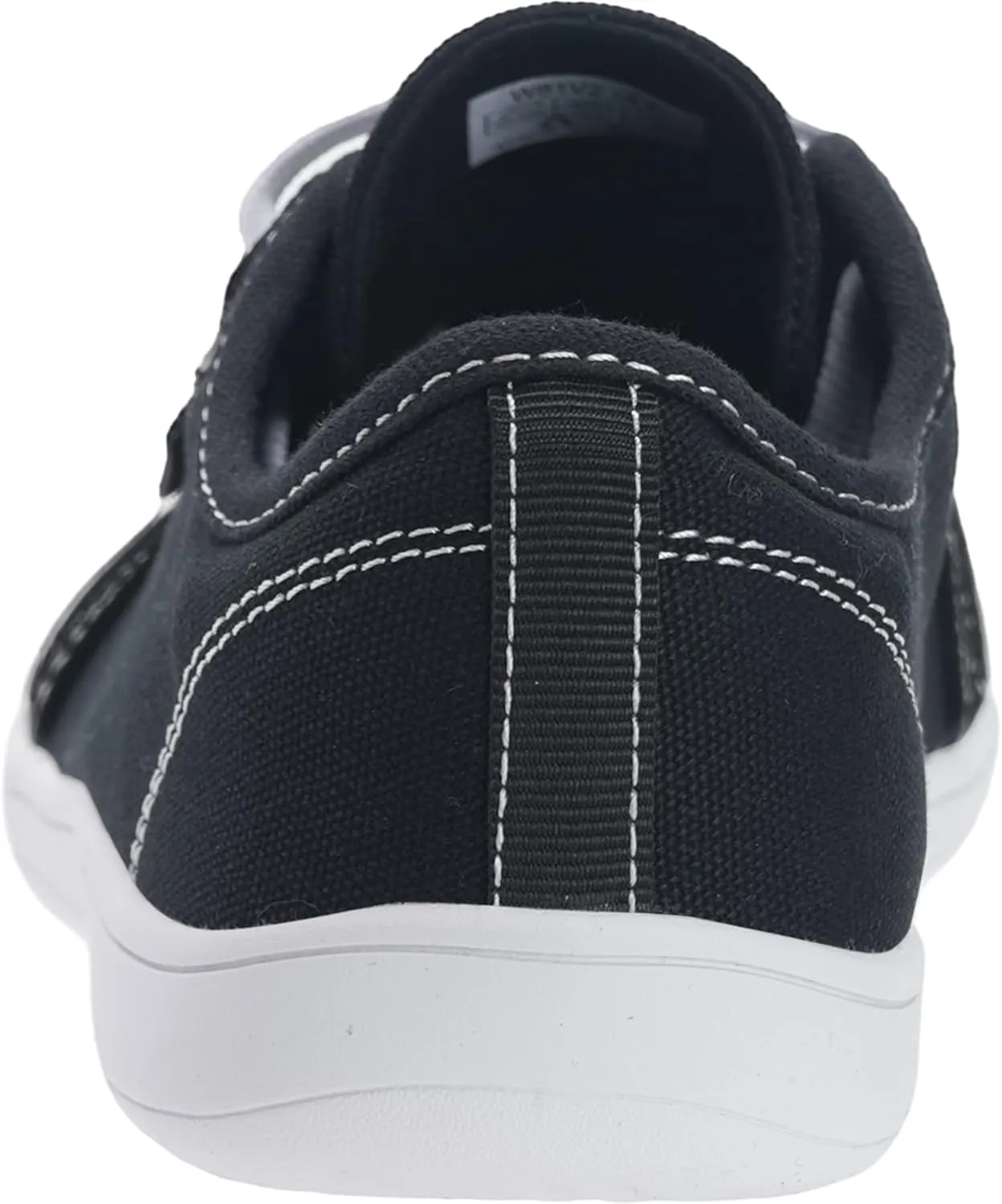 WHITIN Women's Canvas/Leather Barefoot Shoes | Wide Width Minimalist Sneakers | Classic Fit Low Top