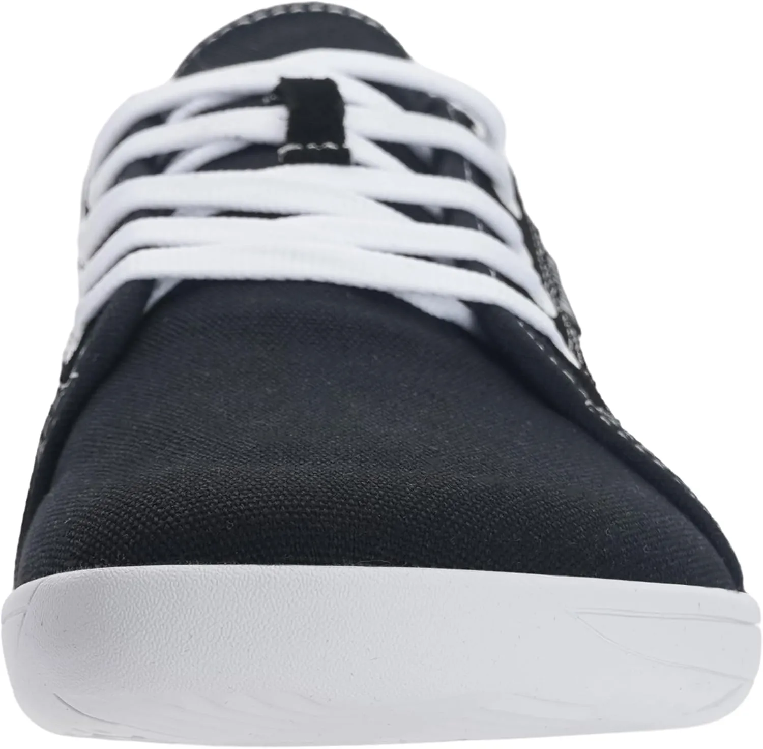 WHITIN Women's Canvas/Leather Barefoot Shoes | Wide Width Minimalist Sneakers | Classic Fit Low Top