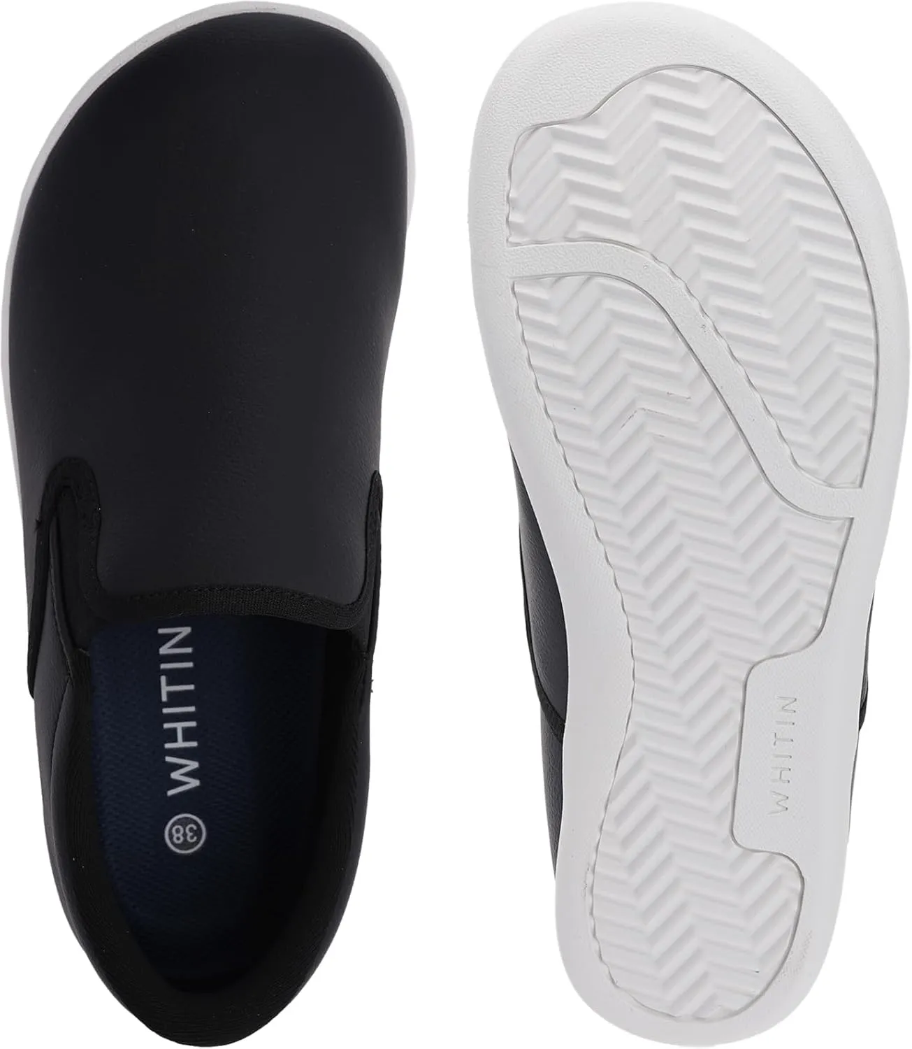 WHITIN Women's Vegan Slip-on Barefoot Shoes Fashion Sneakers | Wide Toe Box | Zero Drop Sole