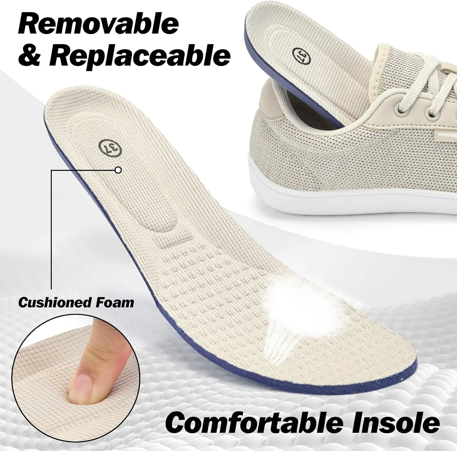 Wide Toe Box Shoes for Women - Minimalist Barefoot Shoes Zero Drop Casual Comfortable Athletic Walking Wide Width Fashion Sneakers for Swelling Bunion Plantar Fasciitis Foot