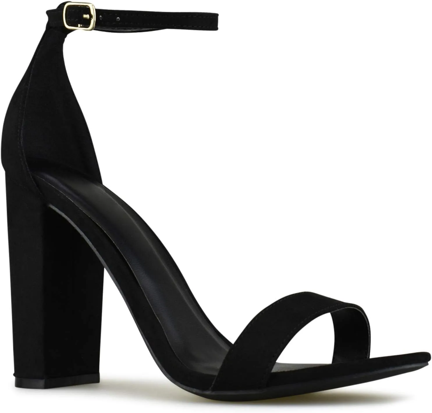 Wild Diva Women's High Chunky Block Heel Pump Dress Heeled Sandals