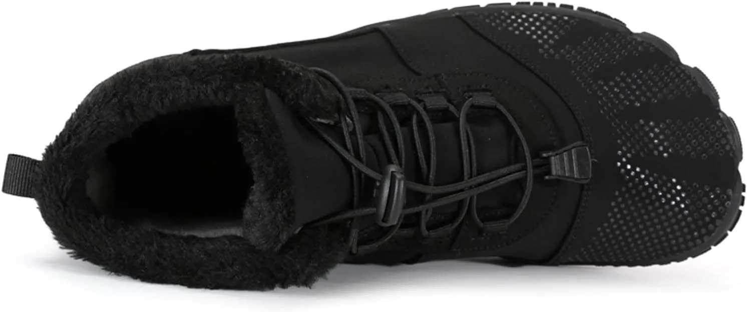 Winter Hiking Shoes Wide Toe Barefoot Shoes, Walking Hiking Boots for Women Men Trail Running Non-Slip