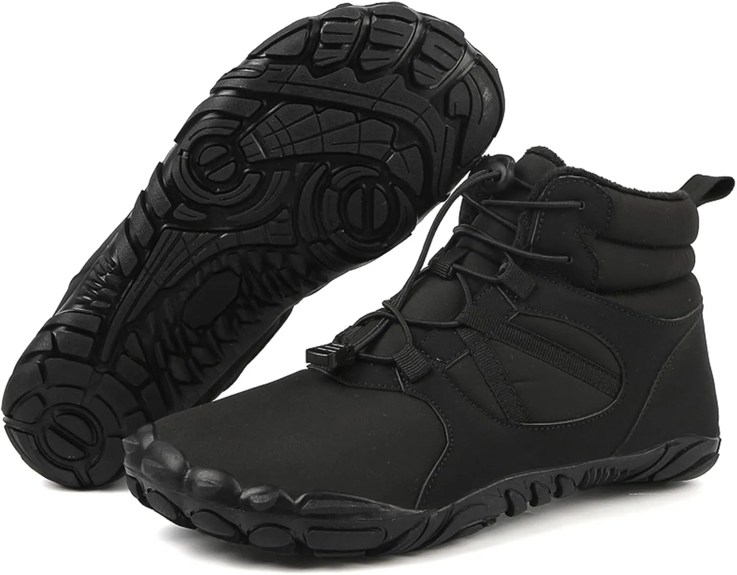 Winter Hiking Shoes Wide Toe Barefoot Shoes, Walking Hiking Boots for Women Men Trail Running Non-Slip