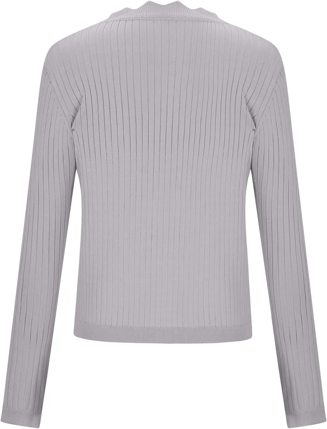 Women Open Front Cropped Cardigans Button Down Loose Casual Sweater Long Sleeve Fall Fashion Classic Sweater
