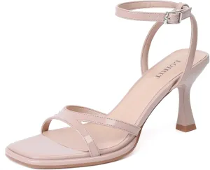 Women's Ankle Strap High Heel Sandals, Square Open Toe Chunky Heel High Heels, Suitable For Daily Party Wedding Wear
