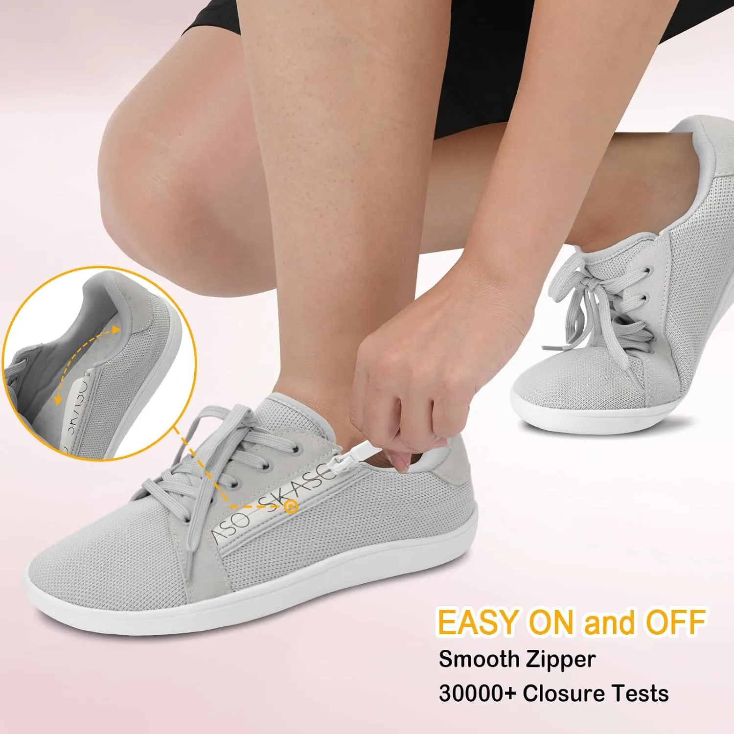 Womens Barefoot Walking Shoes Wide Toe Fashion Sneakers Comfortable Casual Shoes Zero Drop Minimalist Shoes