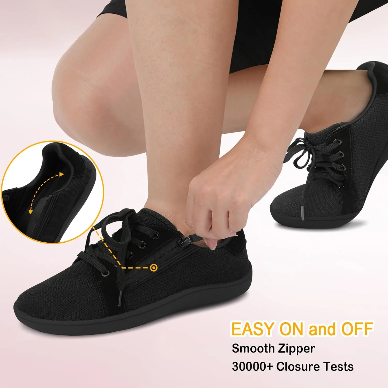 Womens Barefoot Walking Shoes Wide Toe Fashion Sneakers Comfortable Casual Shoes Zero Drop Minimalist Shoes