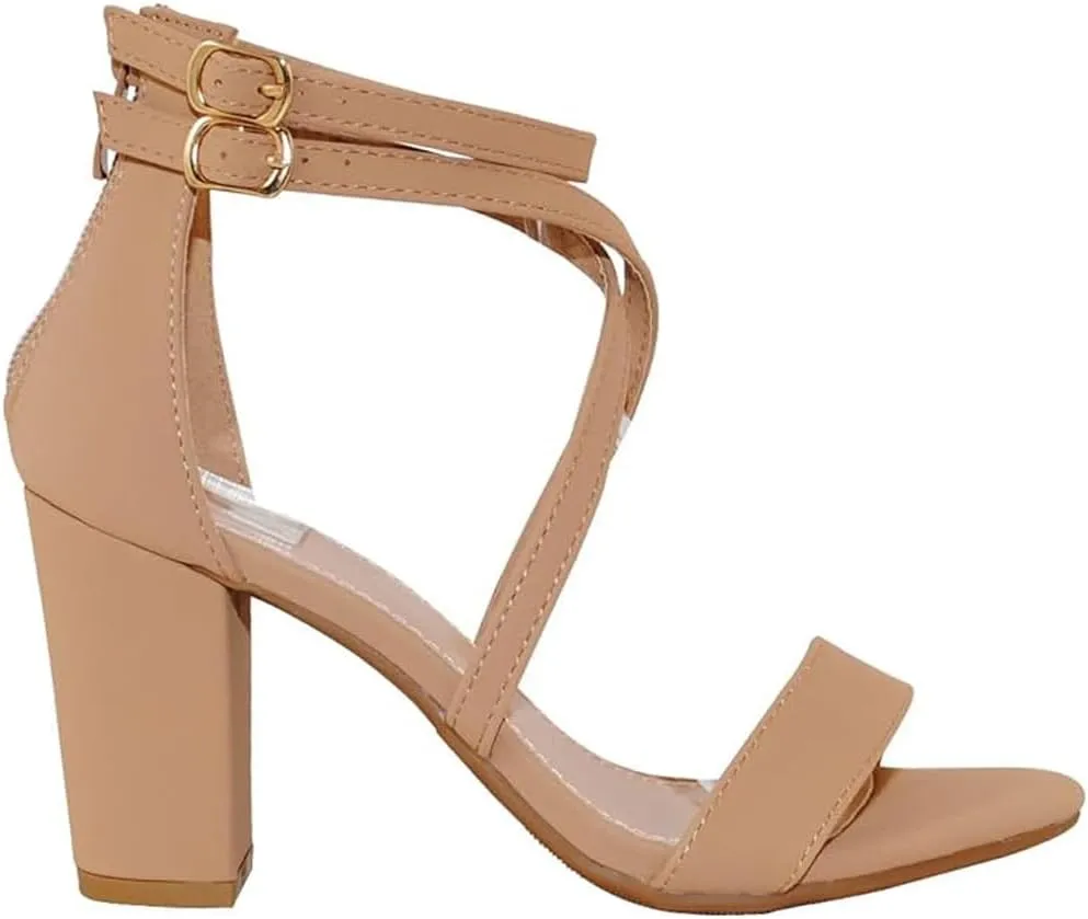 Women's Chunky Heel Ankle Strap Sandals