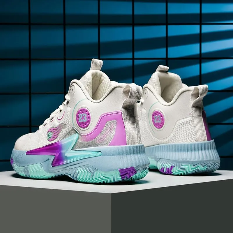 Womens Mens Basketball Shoes Breathable Comfortable Lightweight Fashion Athletic Sneakers Non Slip Outdoor Sport Shoe for Unisex