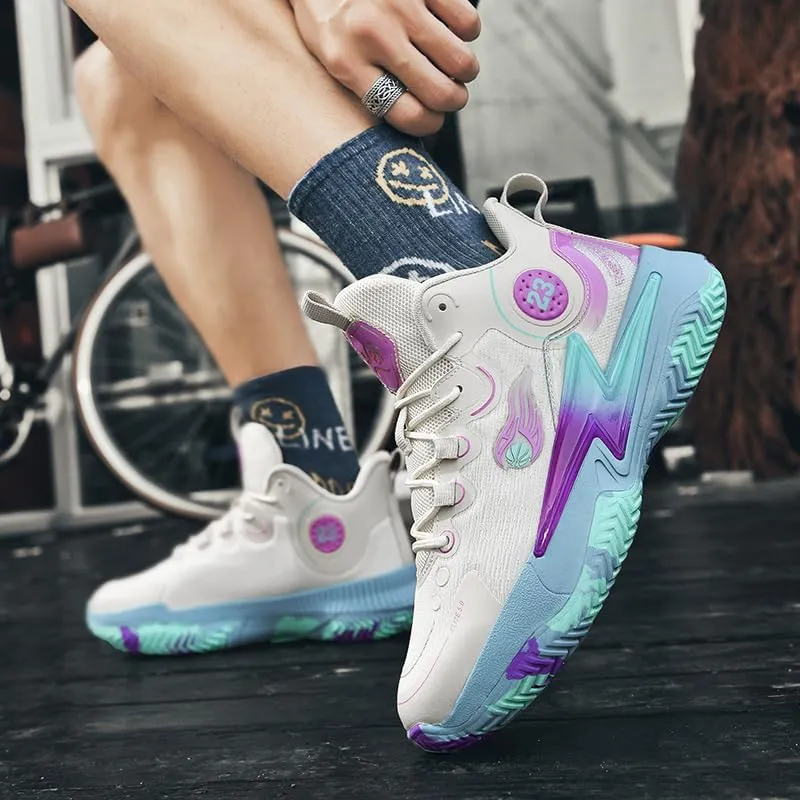 Womens Mens Basketball Shoes Breathable Comfortable Lightweight Fashion Athletic Sneakers Non Slip Outdoor Sport Shoe for Unisex
